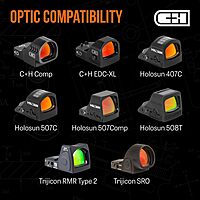 C+H Precision Red Dot Mounting Plate for CZ P-10