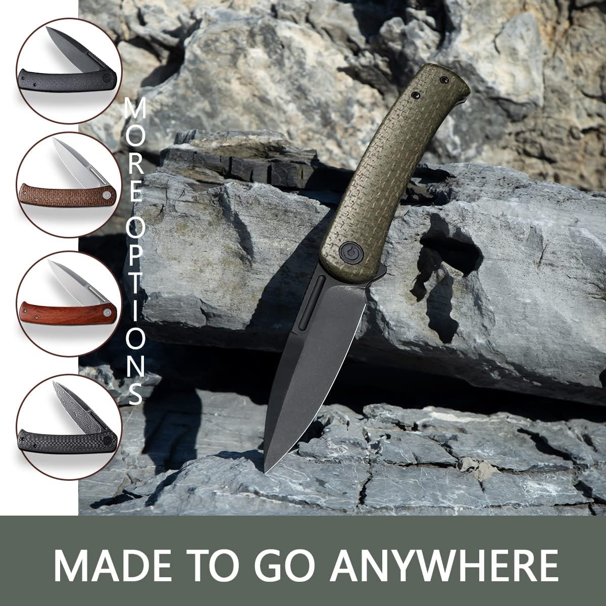 CIVIVI Cetos Folding Knife 14C28N Spear Point Blade