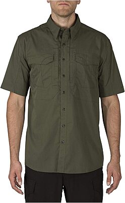 5.11 Tactical Mens Stryke Button Down Short Sleeve Shirt with Pockets