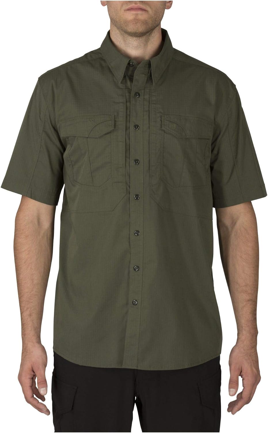 5.11 Tactical Mens Stryke Button Down Short Sleeve Shirt with Pockets