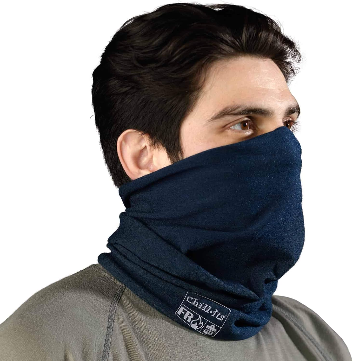 Ergodyne Chill-Its 6486 Fire Resistant Headband, Multifunctional Headwear, Moisture-Wicking, Navy, 10 x 8 x 0.5 Inch