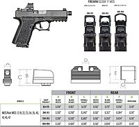 Night Fision Optics Ready Stealth .469-.494 Night Sight Set for Glock 17/19/34