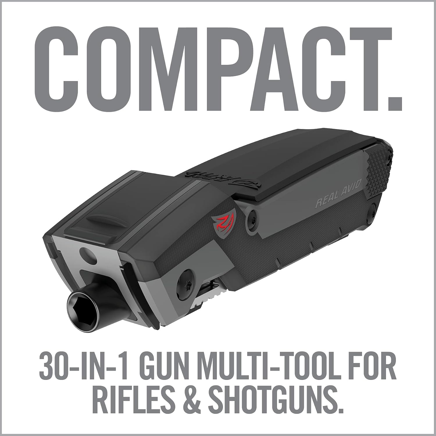 Real Avid Gun Tool Pro, 30-in-1 Gun Multitool for Shotgun & Rifles | Includes Choke Wrench,Bit Driver,Screwdrivers,Allen Set