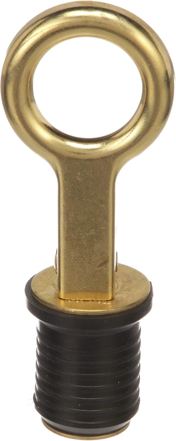 Attwood 7524A7 Snap-Handle Drain Plug, 1" Diameter