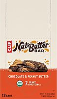Clif Bar - Nut Butter Bar - Organic Snack Bars - Chocolate Peanut Butter - Organic - Plant Protein