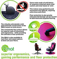 FLOORTEX Polycarbonate Nonagonal (9-Sided) Chair Mat for Hard Floors 38 x 39 in