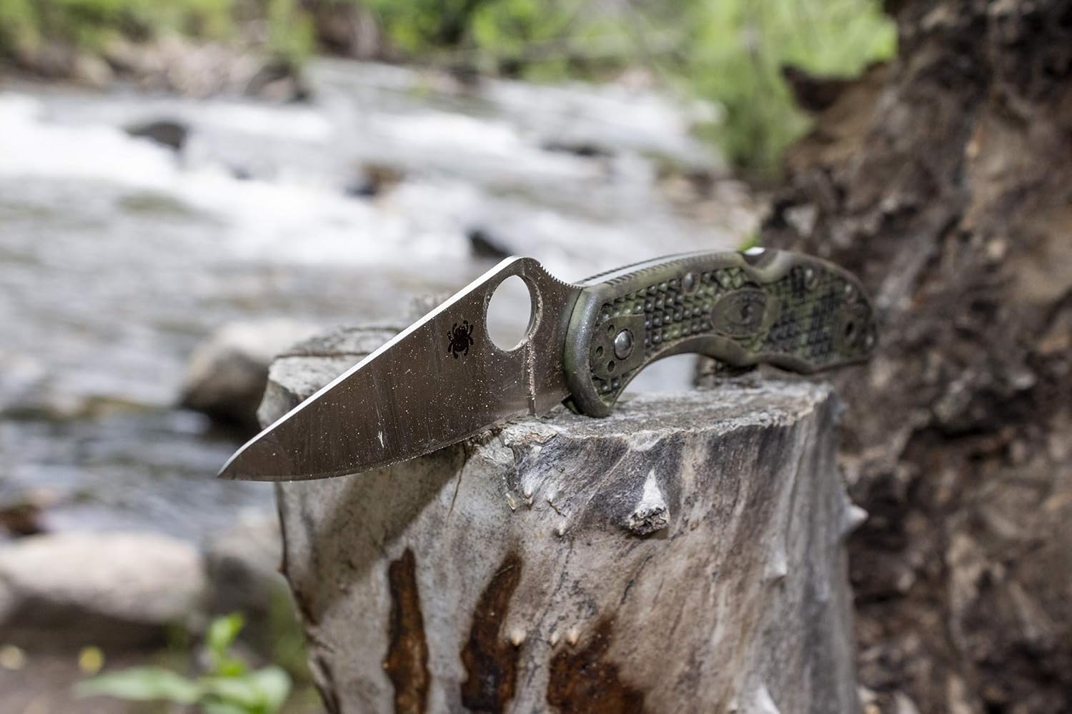 SPYDERCO Delica 4 Lightweight Signature Folding Knife with Flat-Ground VG-10 Blade and FRN Handle