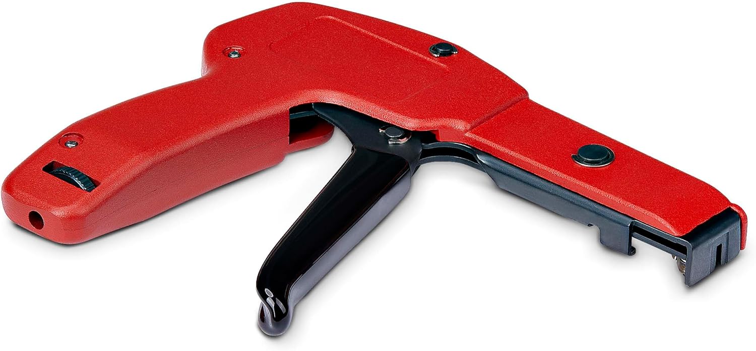 StarTech.com Nylon Cable Tie Gun, Zip Tie Cable Cutter/Installation Tool, Zip Tie Tensioning/Tightener, TAA Compliant