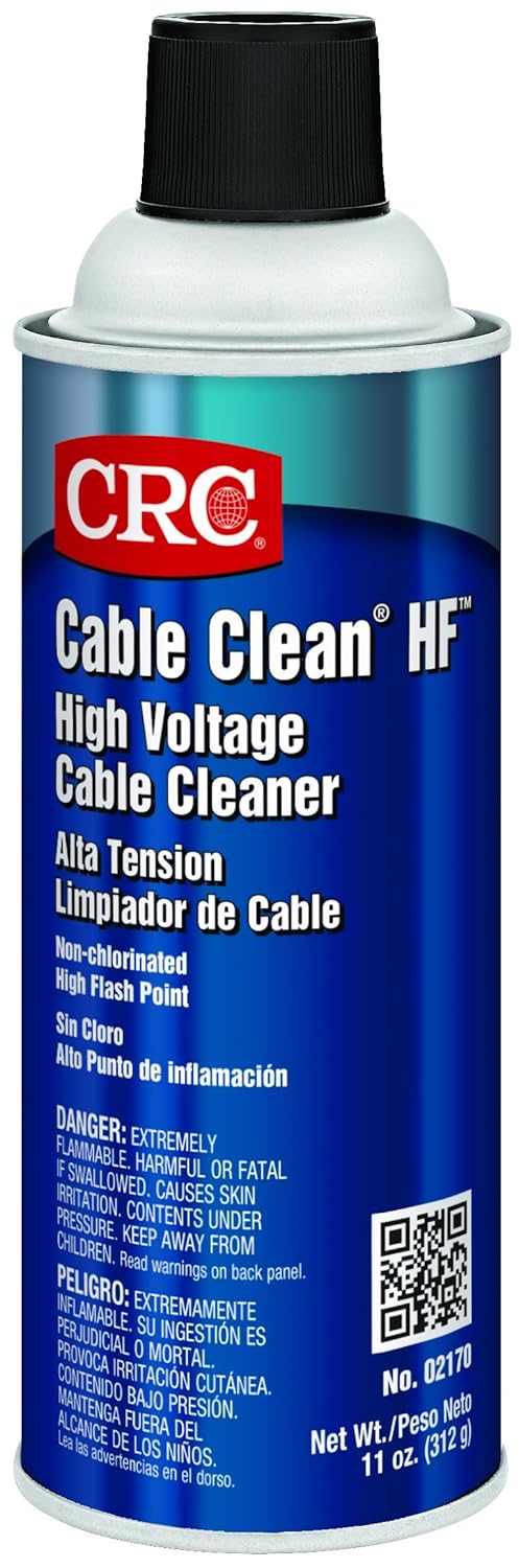 Crc Cable Clean Hf High Voltage Cleaner 02170 – 11 Wt Oz., Aerosol Cleaner For Cable Splicing And Terminating (Pack of 1) 11
