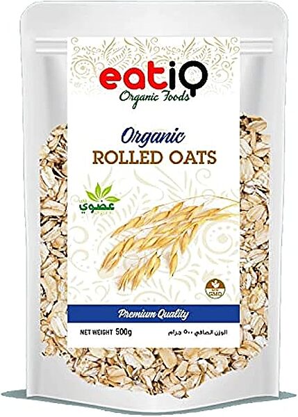 eatiQ Organic Foods - ORGANIC ROLLED OATS 500GM
