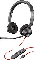 Poly Blackwire 3320 Stereo USB-C Headset +USB-C/A Adapter - Stereo - USB Type C, Mini-phone (3.5mm) - 8X219AA