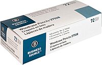 Business Source Woodcase No. 2 Pencils, #2 Lead, Yellow Wood Barrels, 72 Pencils Per Box, Case Of 4 Boxes