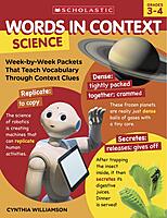 Words in Context: Science: Week-by-Week Packets That Teach Vocabulary Through Context Clues