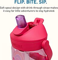 CAMELBAK Thrive Flip Straw Kids Bite Valve Water Bottle 14oz Tritan Renew