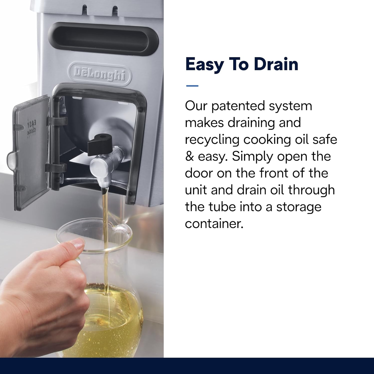 De’Longhi Livenza Deep Fryer with EasyClean System, Cool Zone, Adjustable Thermostat, Dishwasher-Safe Parts, Large Capacity