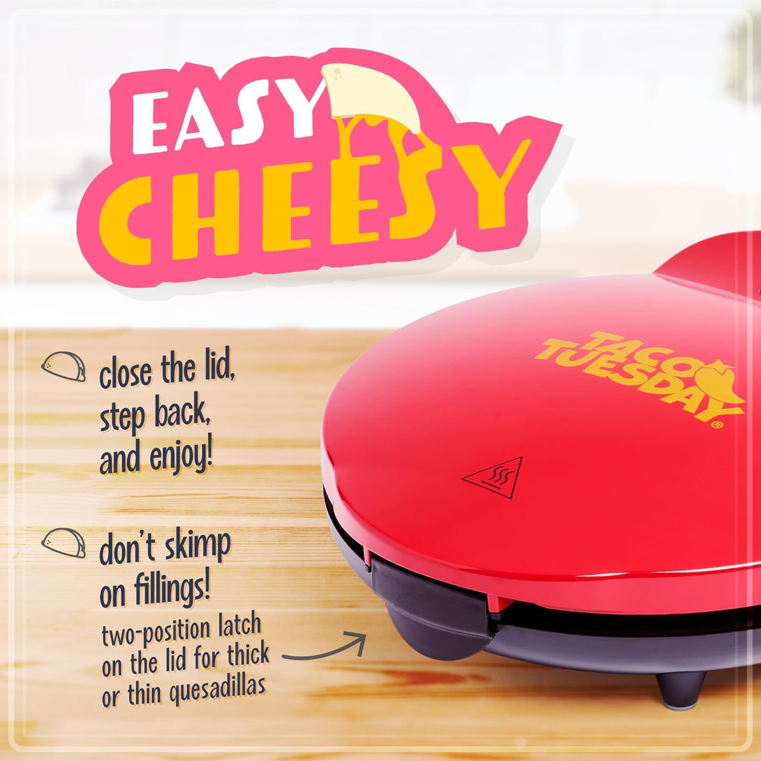 TACO TUESDAY Deluxe Electric Quesadilla & Tortilla Bowl Maker