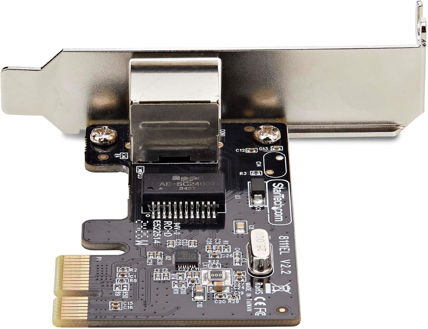 StarTech.com 1-Port Gigabit PCIe Network Adapter Card, Low-Profile NIC, PCI Express LAN Card, Realtek RTL8111H, TAA Compliant