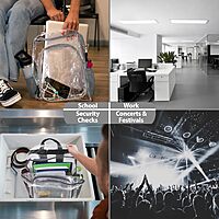 TRAILMAKER Heavy Duty Clear Backpack | Transparent Stadium-Approved for Women, Men, School, Travel