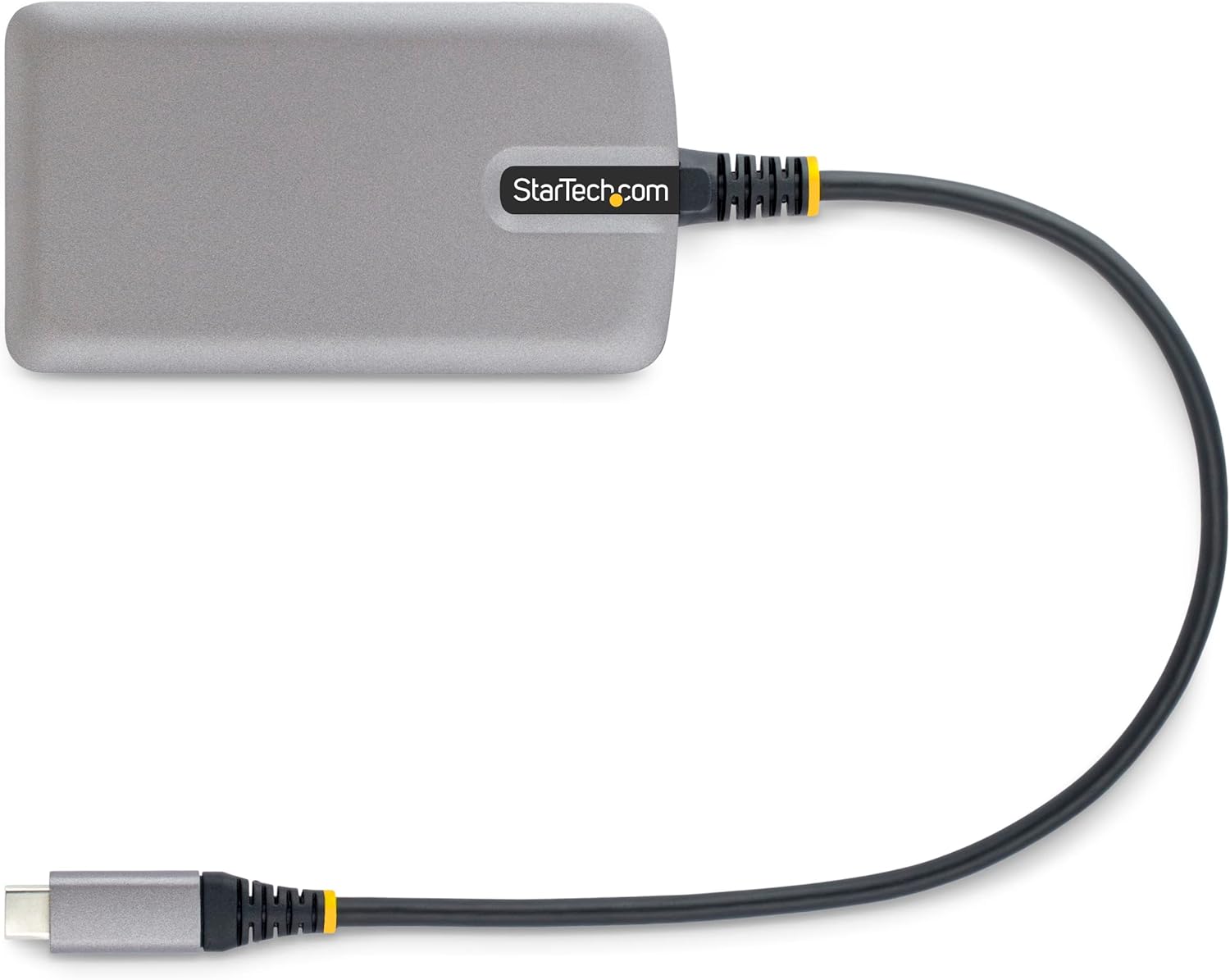 StarTech.com 3-Port USB-C Hub with Ethernet - 3X USB-A Ports, Gigabit Ethernet RJ45, USB 3.0 5Gbps, Bus-Powered