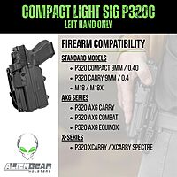 ALIEN GEAR Rapid Force Level 2 OWB Holster – Locking Belt Slide – Left Hand – Optic Compatible