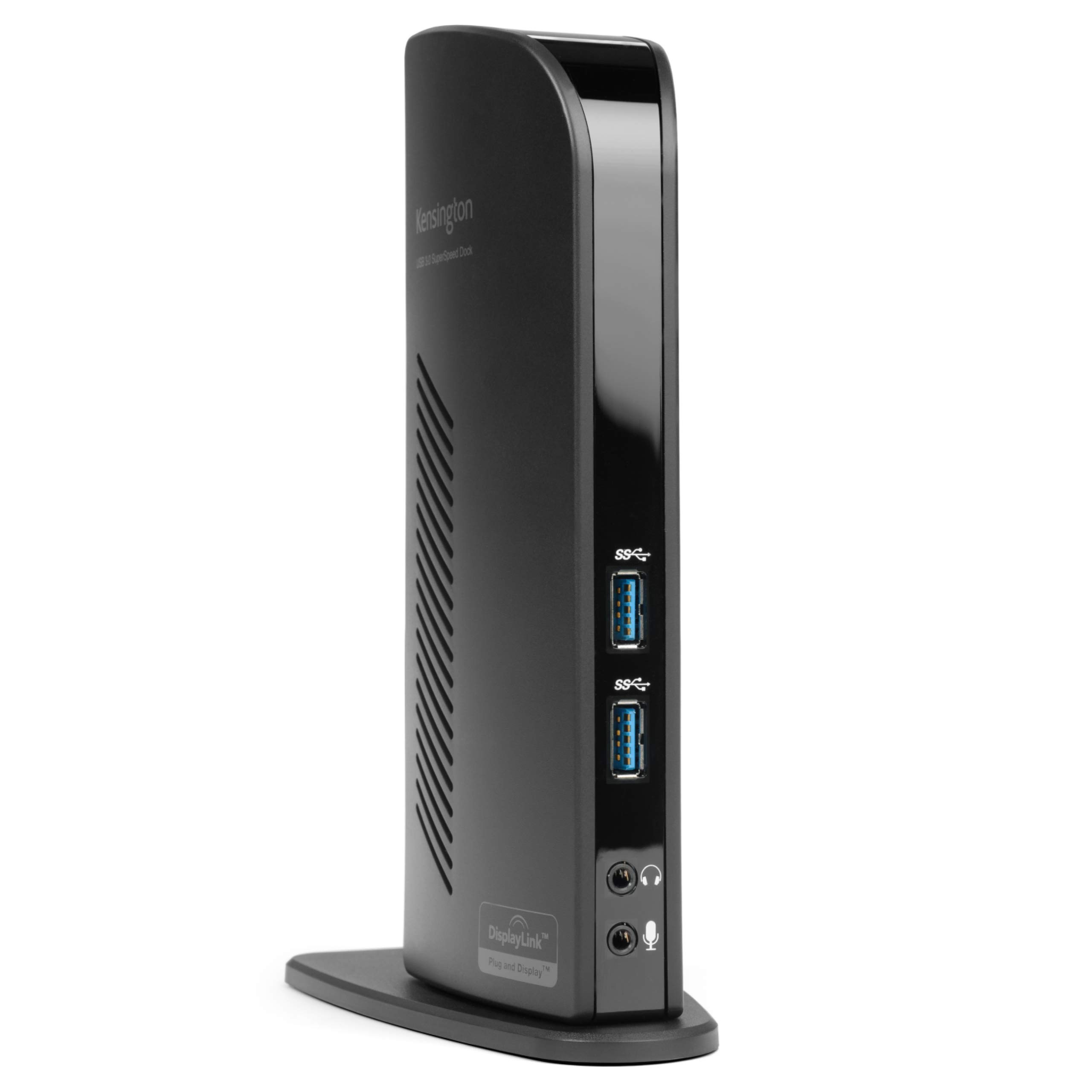 Kensington USB 3.0 Dual Display Docking Station for MacBooks, Windows and Surface (K33972US) USB-A Dual Monitor Dual Display