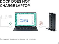 Plugable USB 3.0 and USB-C Universal Laptop Docking Station with 2 HDMI Ports for Windows, Mac (Driver Required)