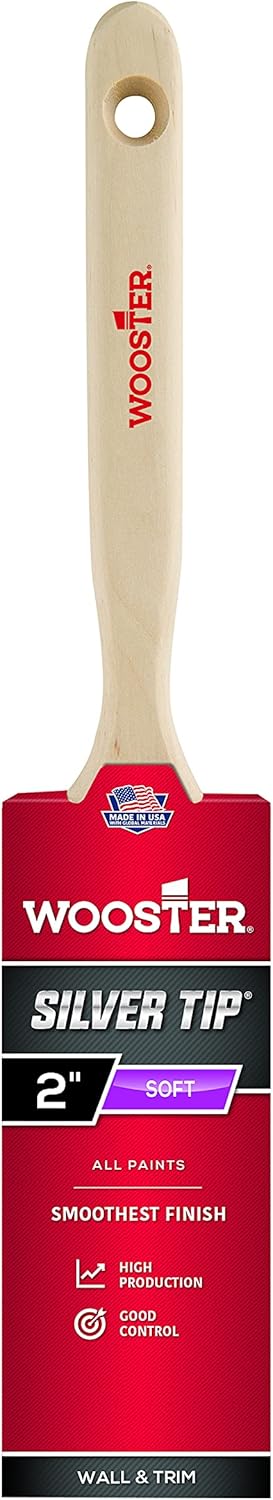Wooster 5220-2 Silver Tip Flat Sash Paintbrush 2"