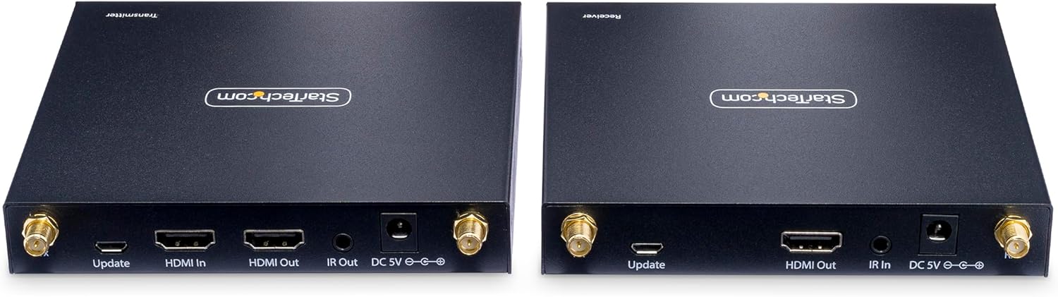 StarTech.com Wireless HDMI Extender, 4K 60Hz, Transmitter and Receiver Kit, Up to 165ft (50m), No Line-of-Sight Required