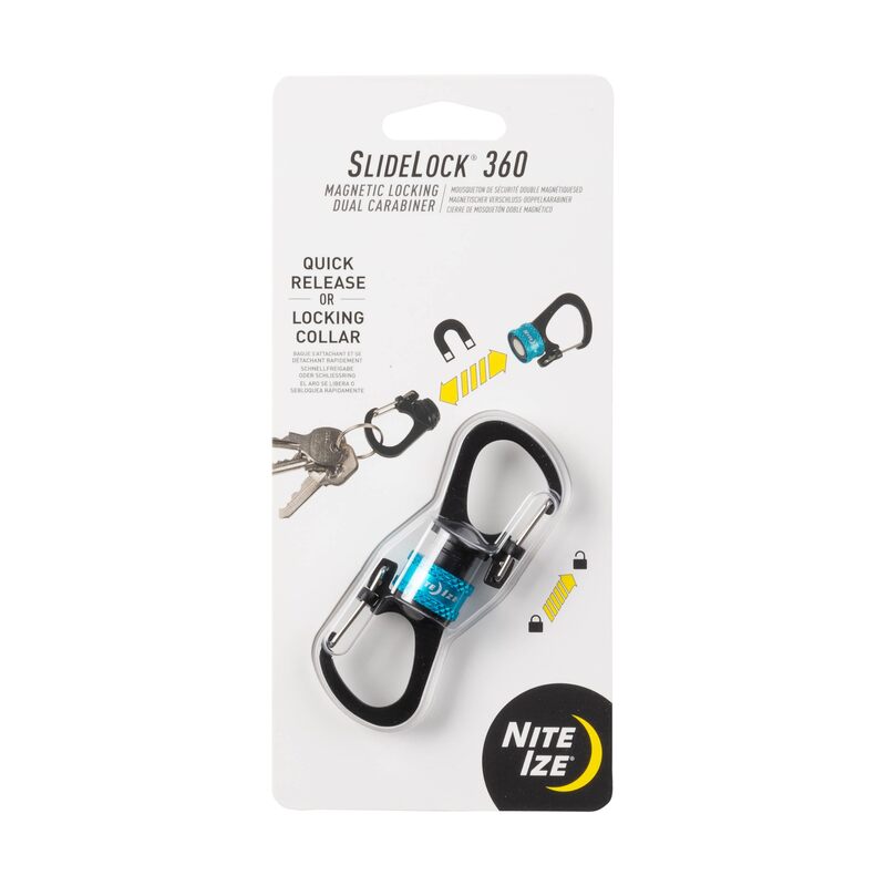 Nite Ize SlideLock 360 Degree Magnetic Locking Dual S-Biner Carabiner