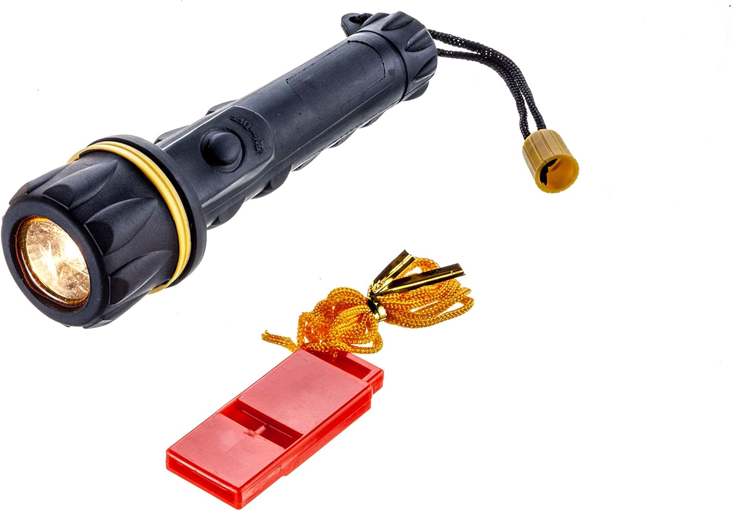 attwood Bailer Safety Kit - Flashlight Whistle Bailer & Line Bailer Safety Kit 11830-2 - Flashlight Whistle Bailer & Line