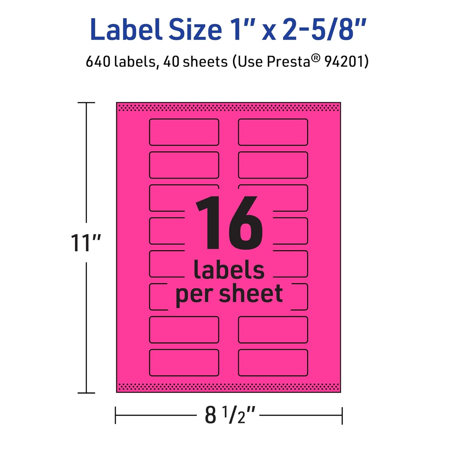 Avery Printable Rectangle Labels with Sure Feed Technology, Print-to-the-Edge, Laser/Inkjet Compatible