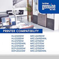 Brother Genuine High-Yield Black Toner Cartridge Twin Pack TN760 2Pk, TN7602PK Black 2 Pack Toner