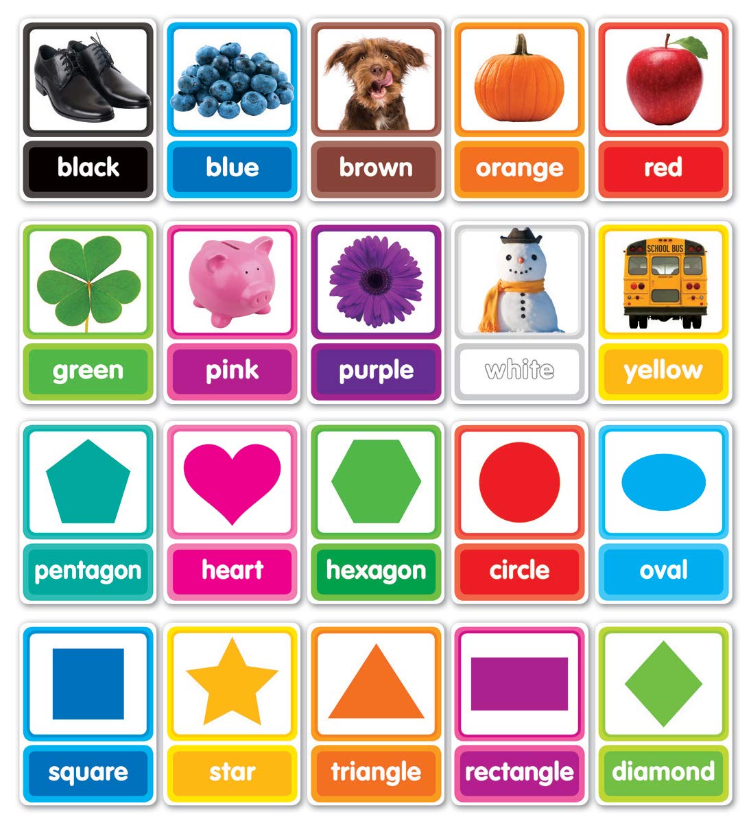 Scholastic Colors & Shapes In Photos Bulletin Board Set, Pre-K To 1st Grade