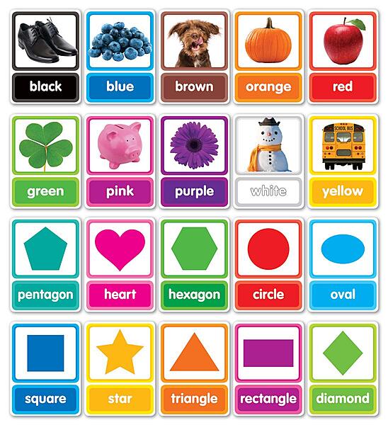 Scholastic Colors & Shapes In Photos Bulletin Board Set, Pre-K To 1st Grade