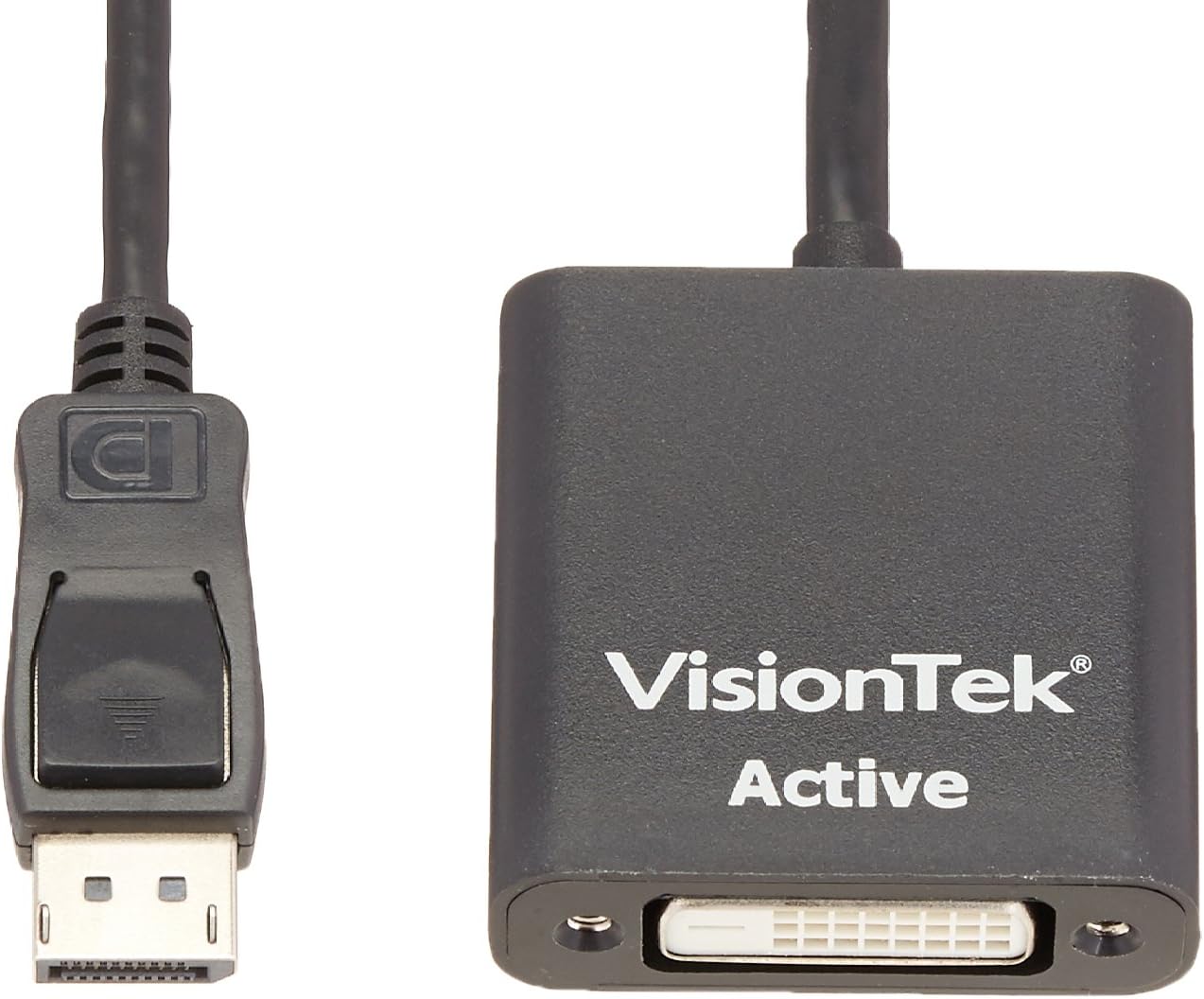VisionTek DisplayPort to DVI-D Single Link Active Adapter, 7 Inches, Male to Female, for Lenovo, Dell, HP