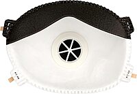 Honeywell NIOSH-Approved N95 Respirator Mask with Exhalation Valve for Airborne Particulates (RWS-54006)