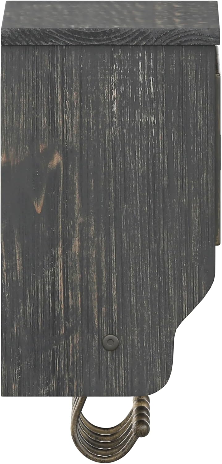 Flash Furniture Daly Wall Mounted Solid Pine Storage Rack