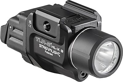 Streamlight 69475 TLR-8 HL-X G USB 1000-Lumen Weapon Rail-Mounted Rechargeable Tactical Flashlight with Integrated Green