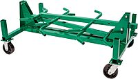 Greenlee 668 Mobile Material Handling Conduit and Pipe Rack with 603 Casters Mobile Conduit and Pipe Rack