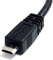 StarTech Cable UUSBHAUB6IN 6inch Micro USB Cable- A to Micro B Retail Black 1 Count (Pack of 1)