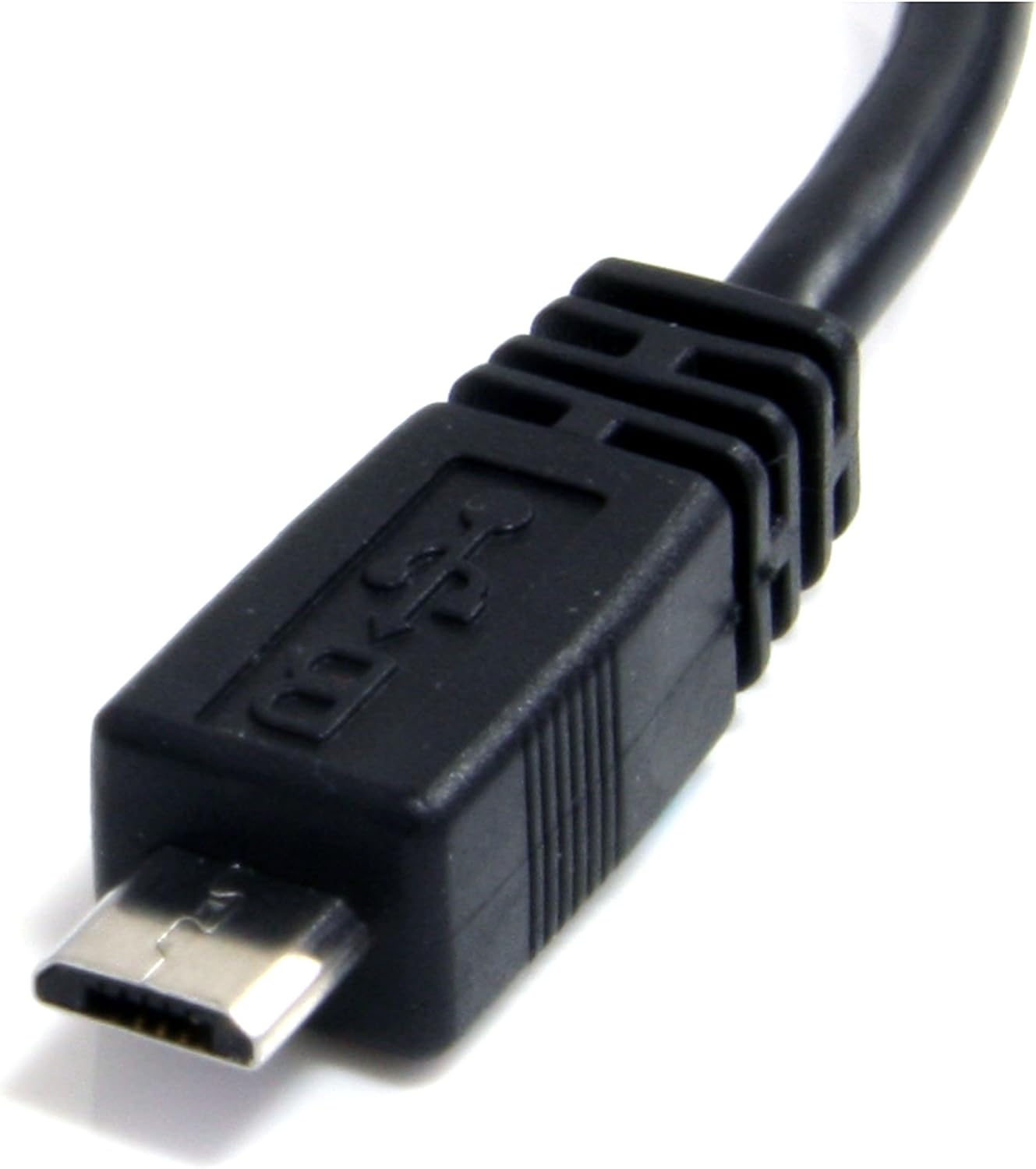 StarTech Cable UUSBHAUB6IN 6inch Micro USB Cable- A to Micro B Retail Black 1 Count (Pack of 1)