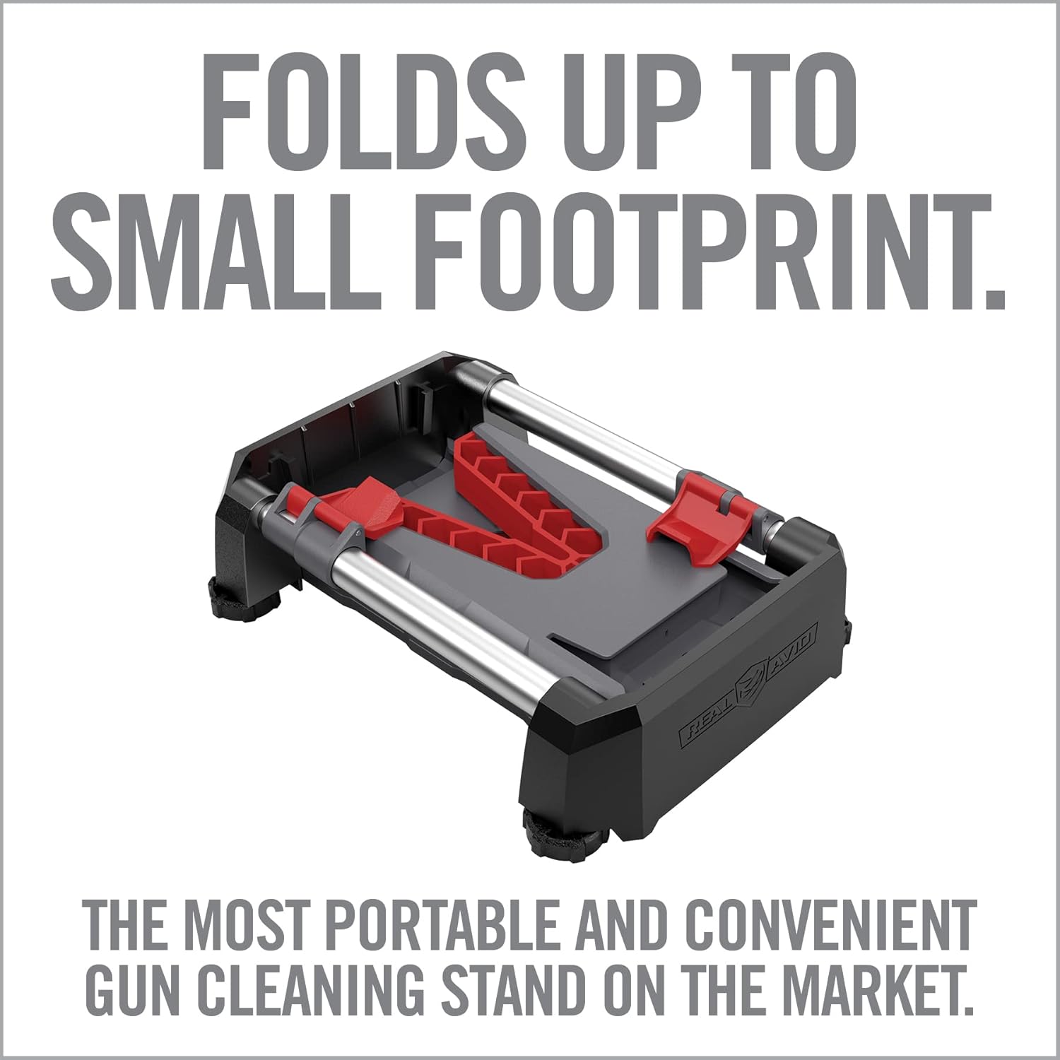 Real Avid Speed Stand | Collapsible Design, Adjustable 10" - 16" Stand for Cleaning & Maintenance | Compact