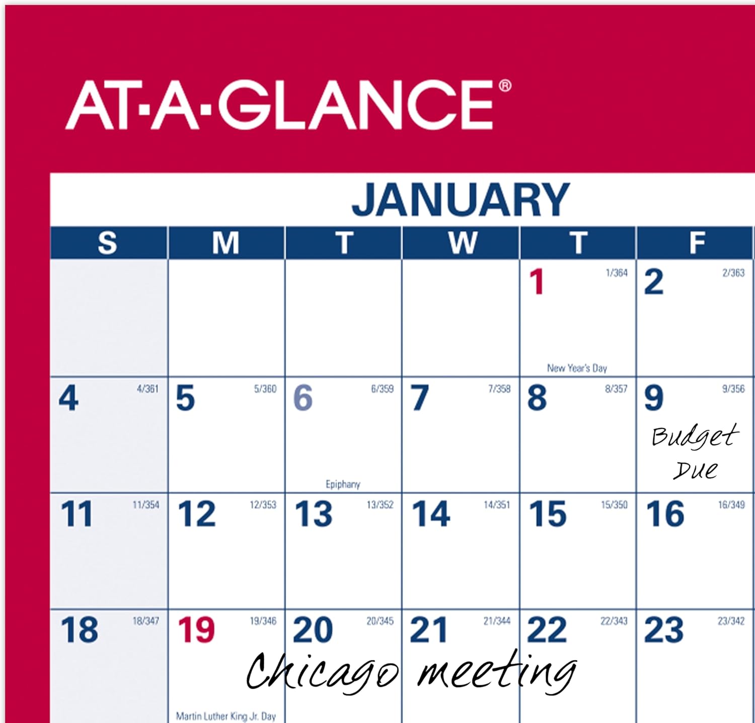 AT-A-GLANCE Reversible Erasable Wall Calendar, Vertical/Horizontal