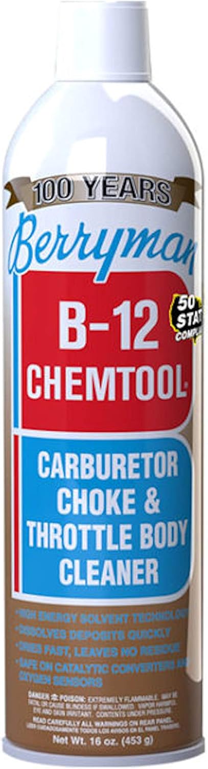 Berryman Products 0117C B-12 Chemtool Carburetor, Choke & Throttle Body Cleaner [VOC Compliant in All 50 States] 1 Ounce