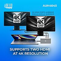 USB C Docking Station Multiport Adapter Dongle Type C Hub 2 HDMI Support 8K, RJ45 Ethernet Port, 100W PD Charging, 3*USB, SD/TF Card Reader for MacBook Windows Laptop (TAA Compliant)