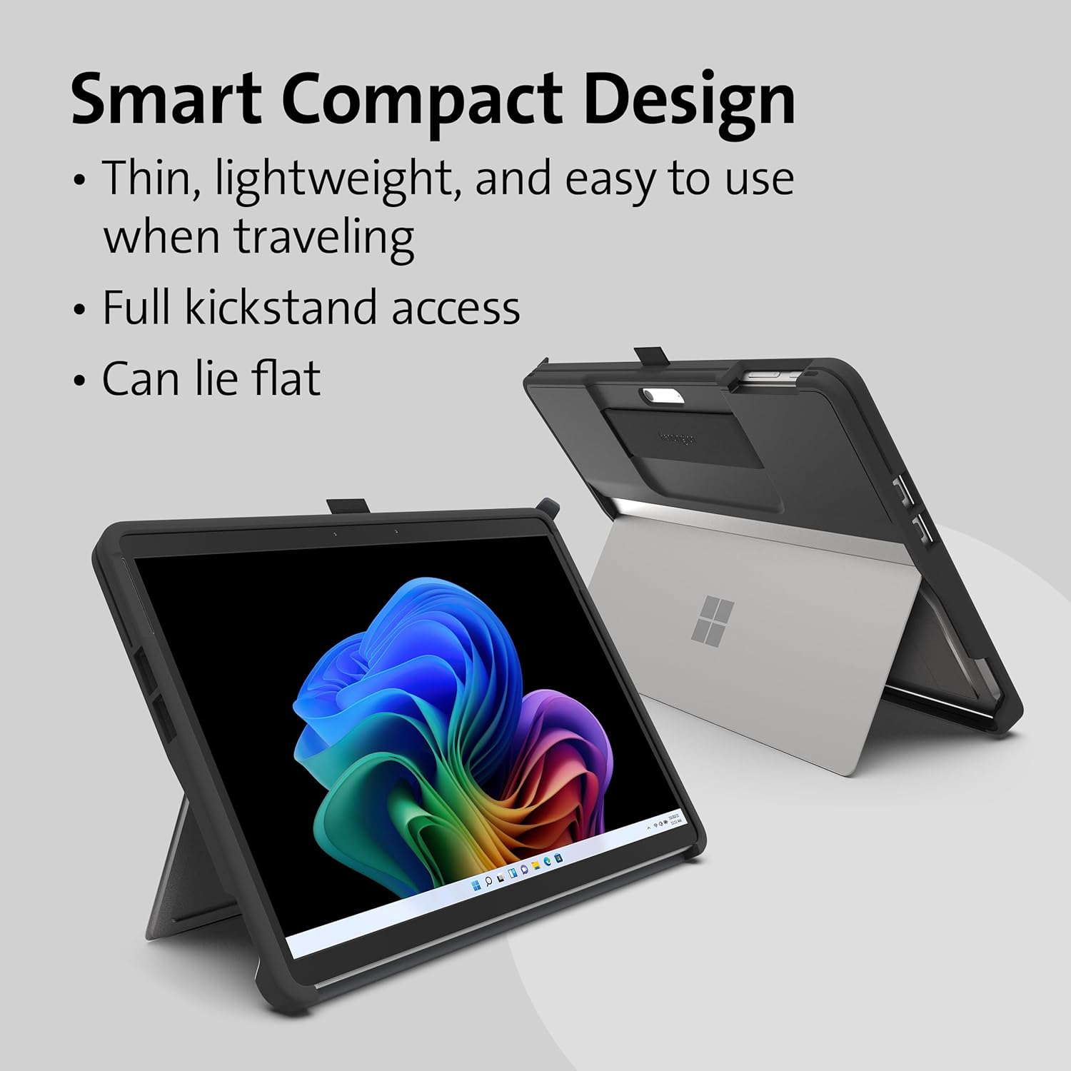 Kensington BlackBelt Rugged Carrying Case Microsoft Surface Pro 9, Surface Pro Tablet - Black Surface Pro 9/10/11 Black