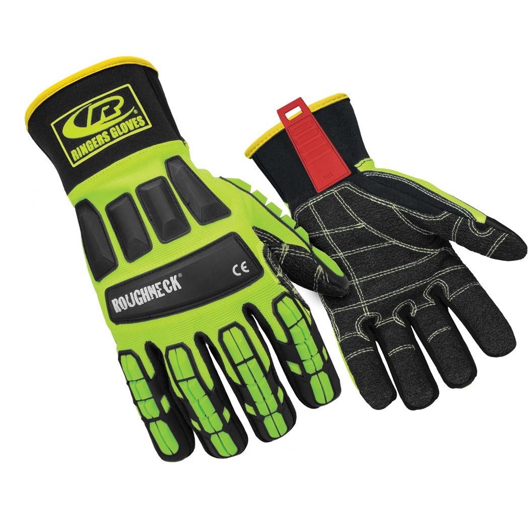 Ansell RINGERS R-297G Heavy Duty Industrial Padded Impact Protection Gloves