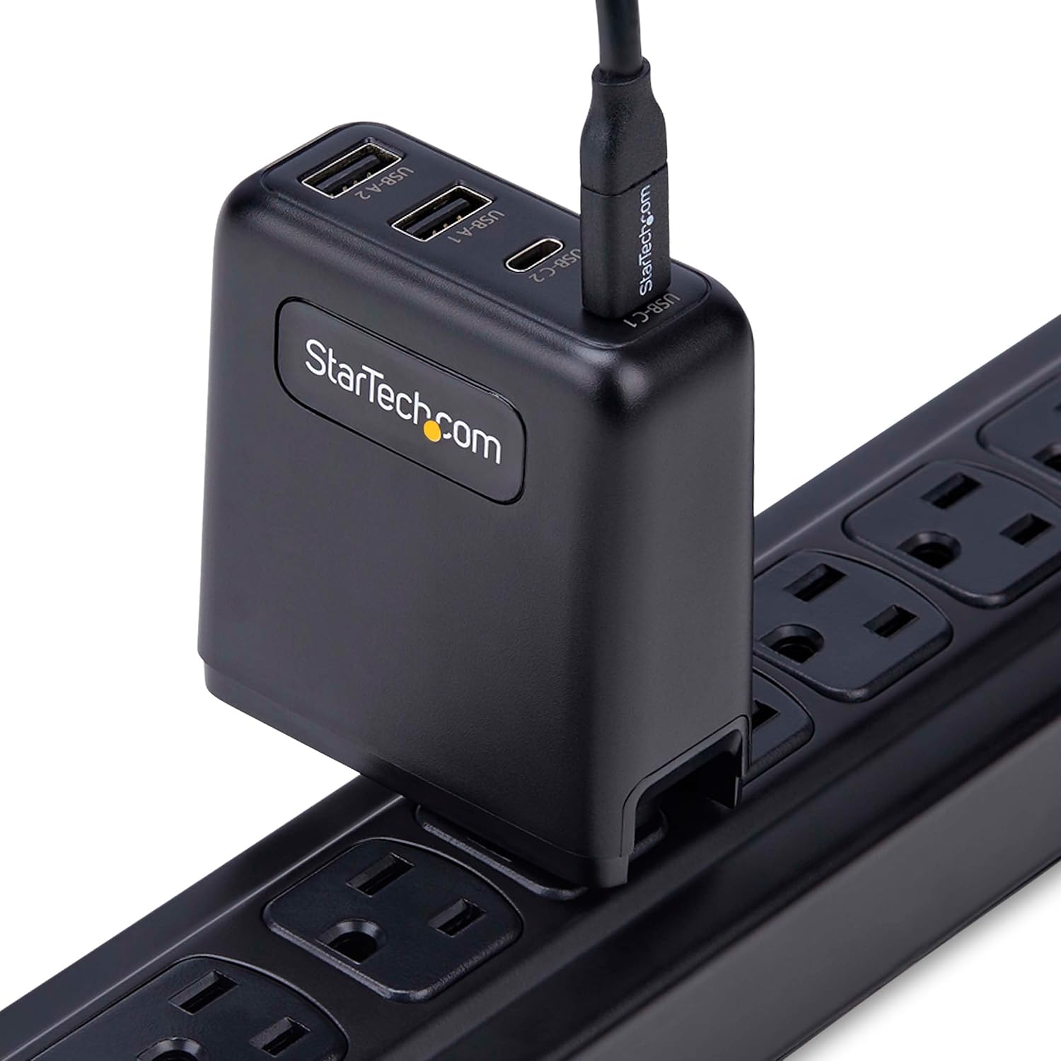 StarTech.com 100W USB-C Wall Charger, 2X USB-C/2x USB-A, USB PD 3.0, Fast Charging Portable GaN Charger