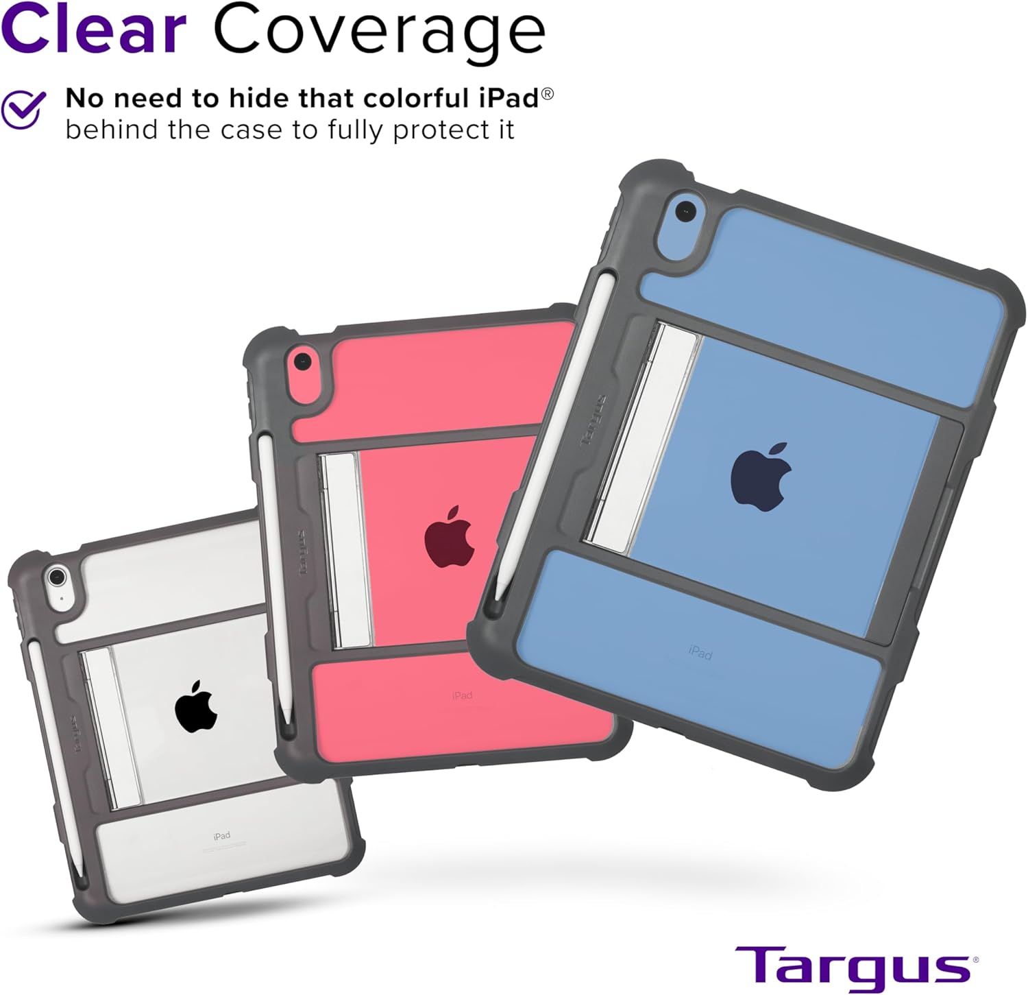 Targus - SafePort Clear Case Compatible with iPad (10th gen.) 10.9-Inch – Military Grade Tablet Protection