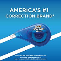 BIC Wite-Out Brand EZ Correct Correction Tape, Applies Dry, 18-Count, Translucent Dispenser Shows How Much Tape is Remaining 18 Count (Pack of 1)